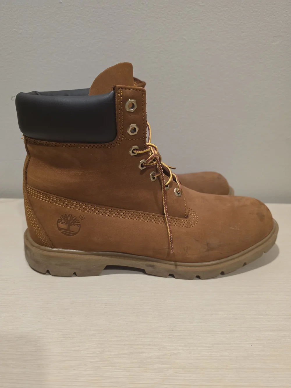 Timberland 6-Inch Waterproof Work Boots 19076 Rust Nubuck Leather Mens 10.5 M